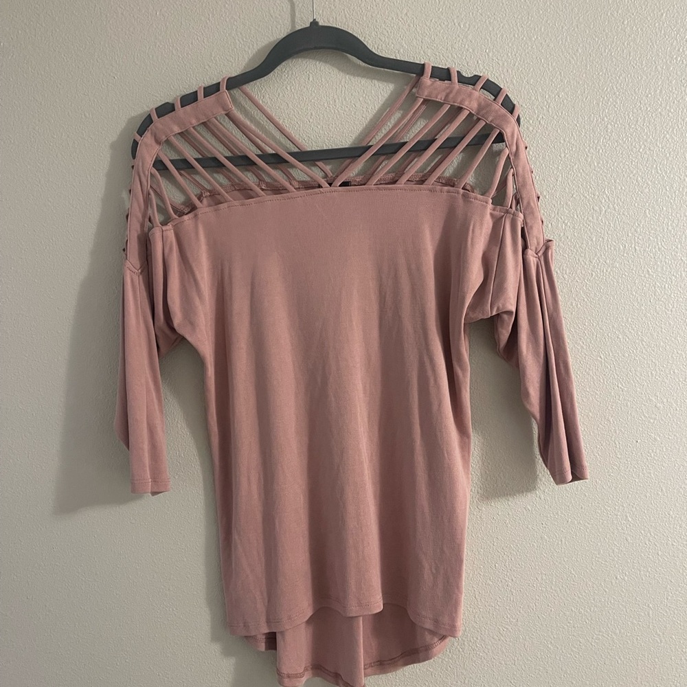 Women's Pink sexy Strappy Top